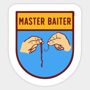 your design a name!-master-baiter-not-including-outer transparent pixels Sticker
